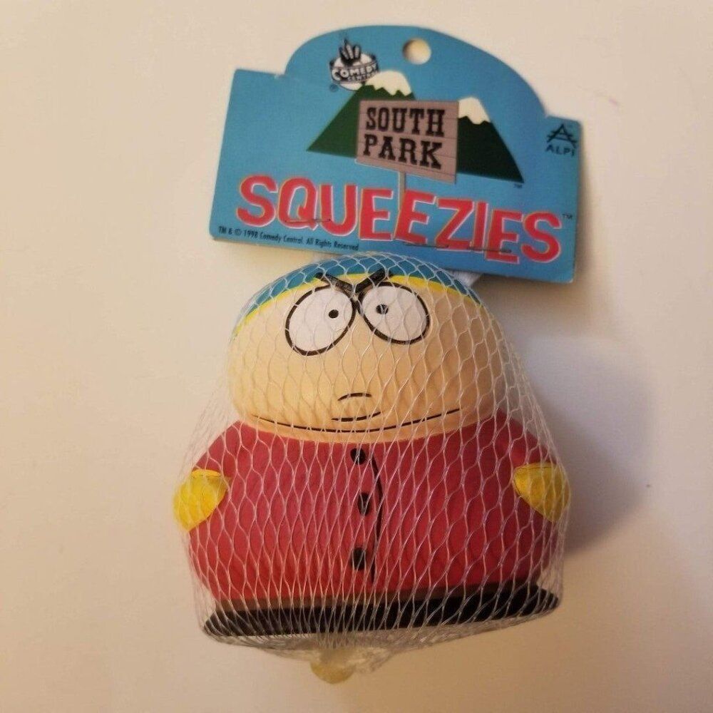 Vtg 1998 South Park Cartman Squeezies Figure Comedy Central Squish Toy Stress